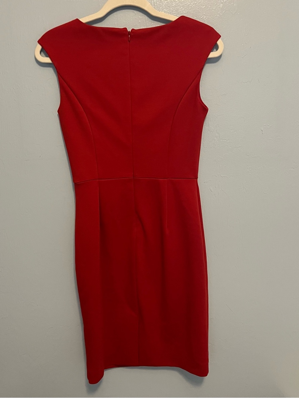 White House Black Market Classic Red Cap-Sleeve Sheath Dress - Picture 2 of 3